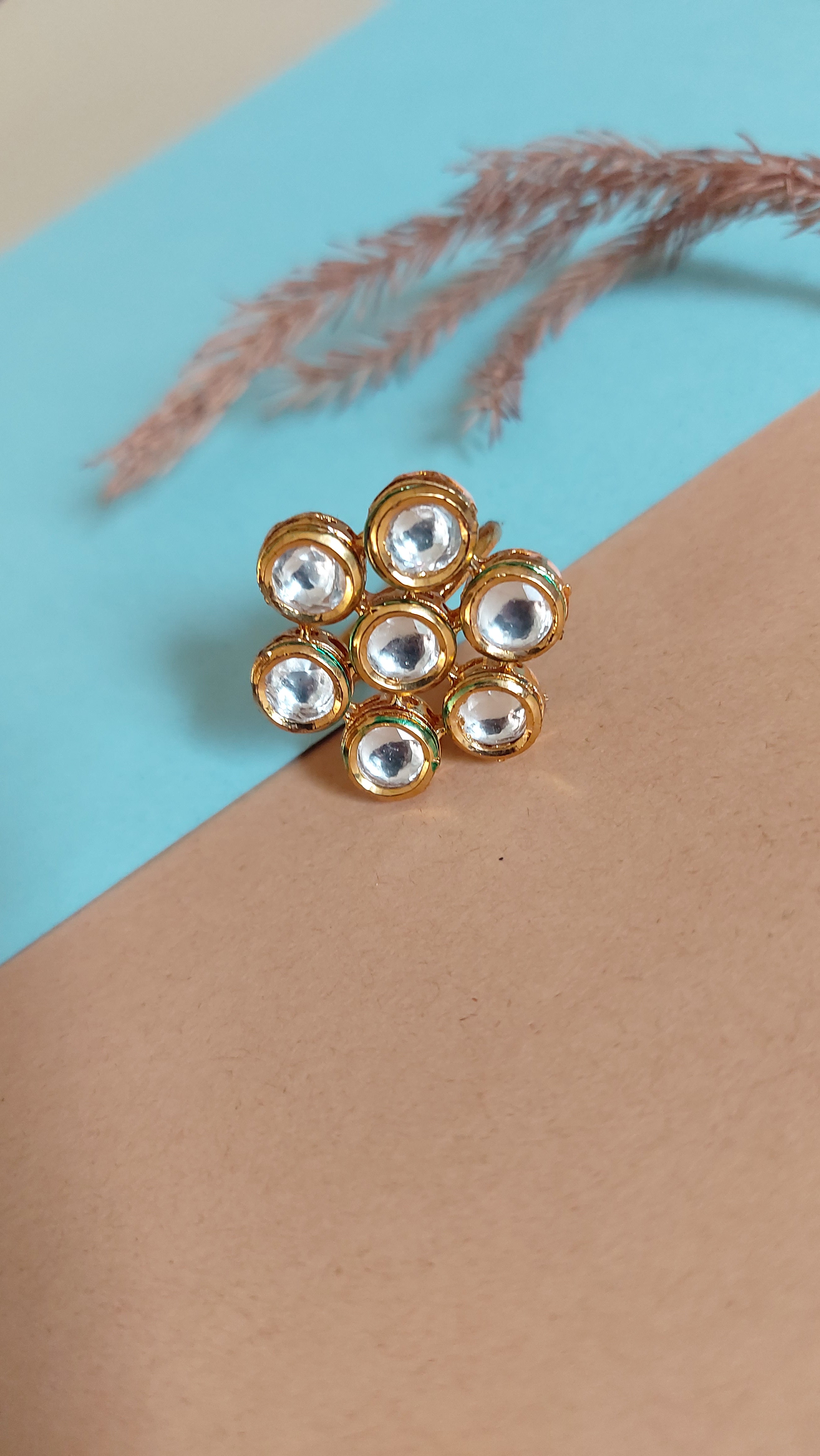 KUNDAN COCKTAIL RING