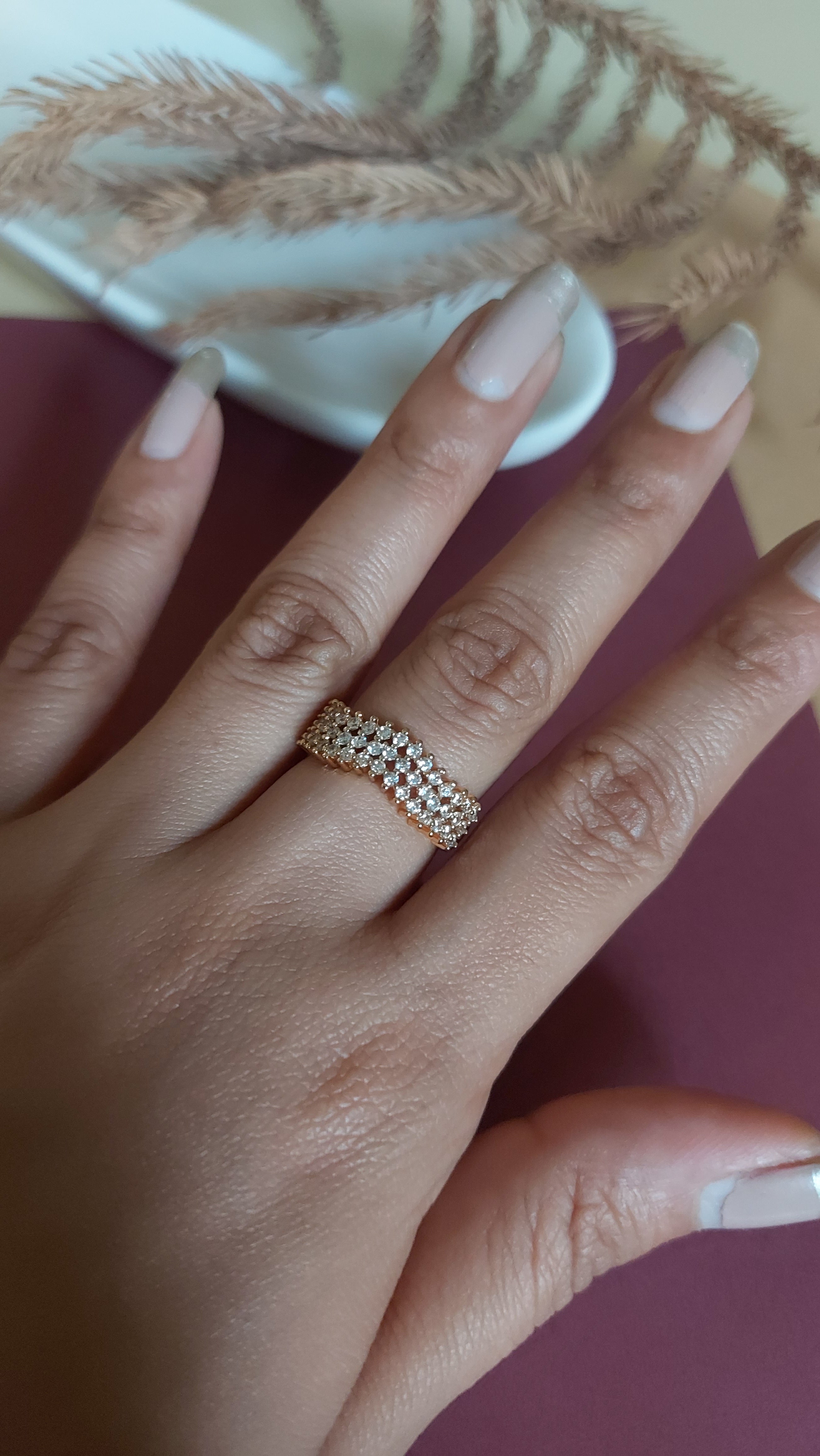 AMERICAN DIAMOND RING BAND