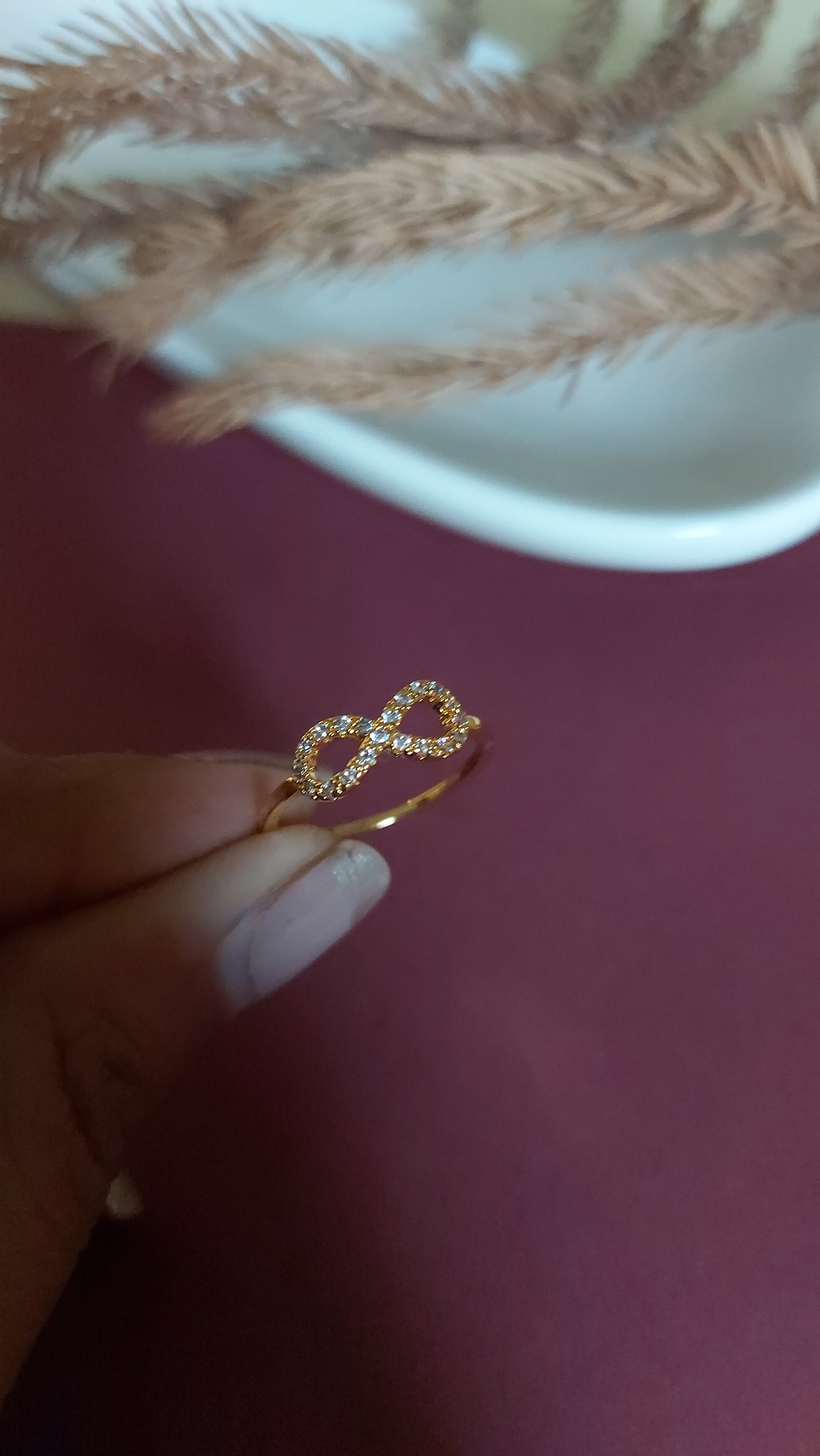 AMERICAN DIAMOND INFINITY RING BAND