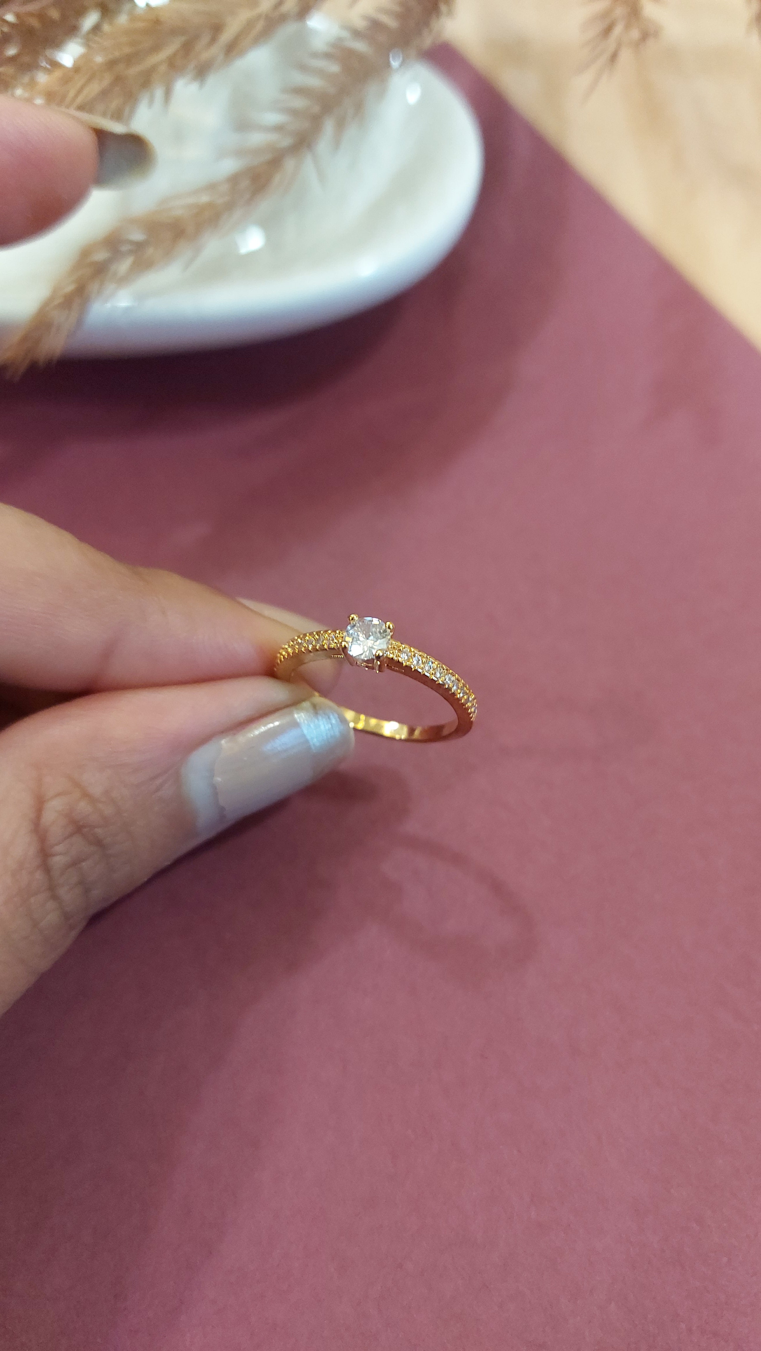 AMERICAN DIAMOND SOLITAIRE RING