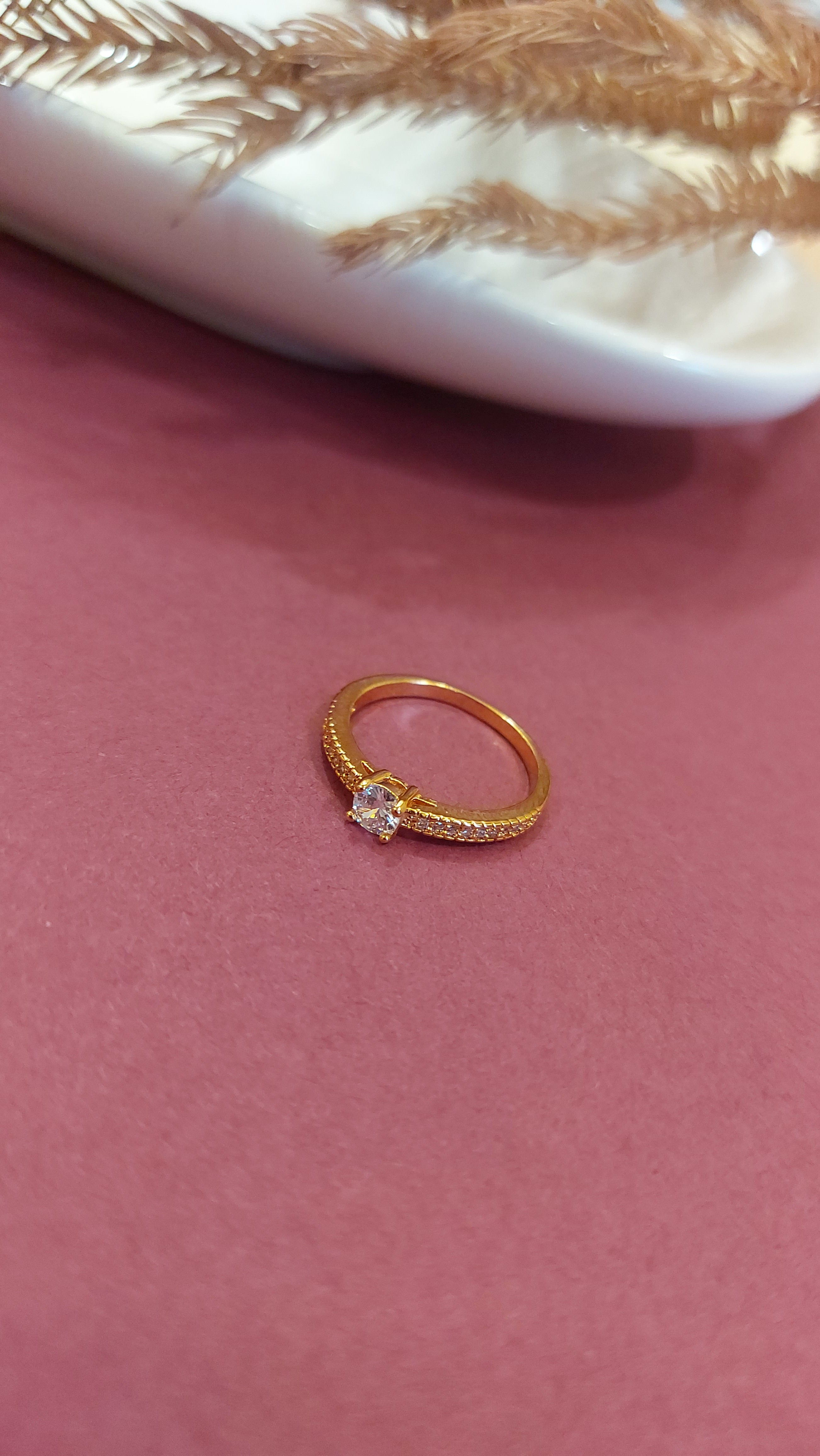 AMERICAN DIAMOND SOLITAIRE RING