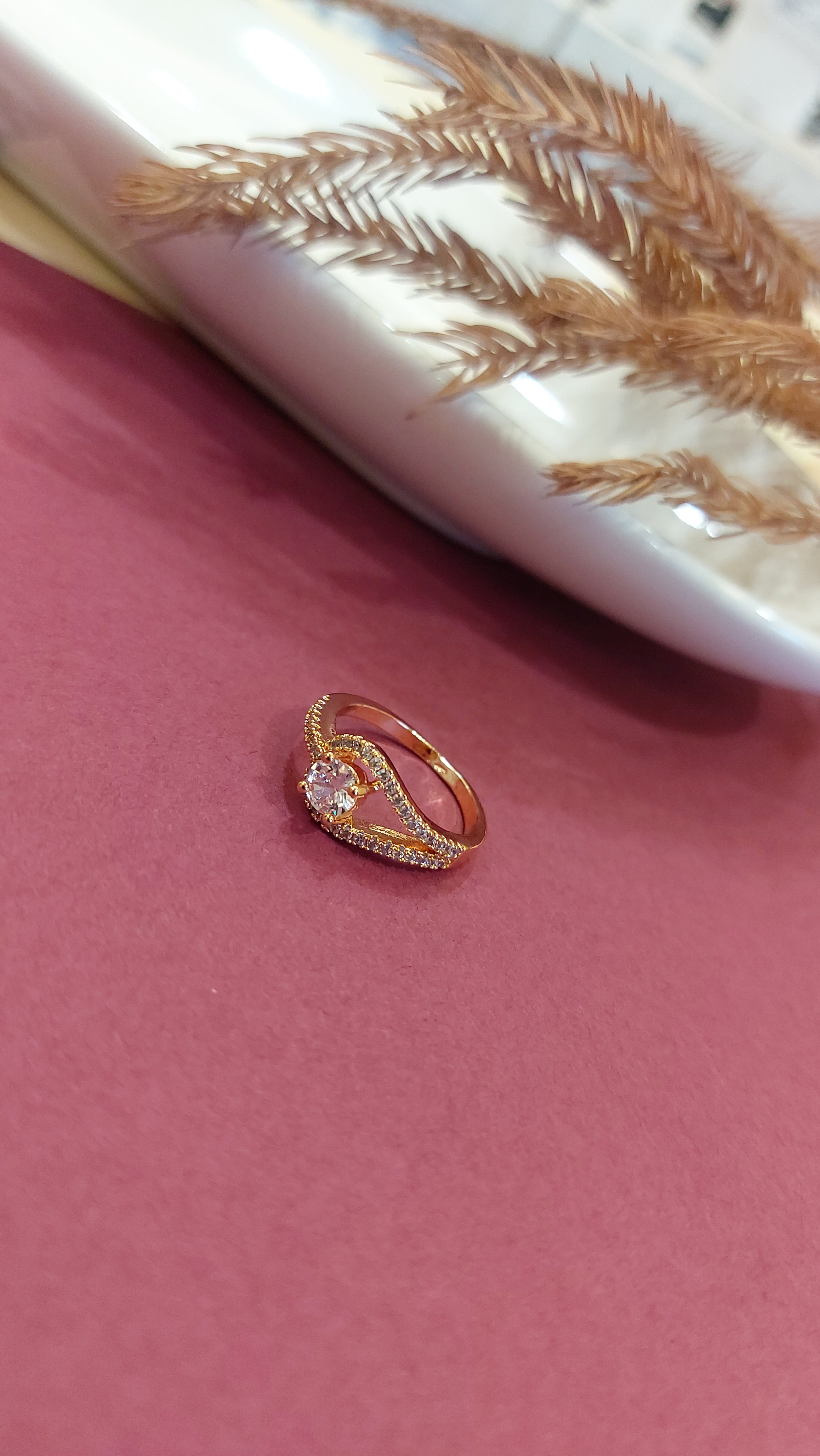 AMERICAN DIAMOND SOLITAIRE RING