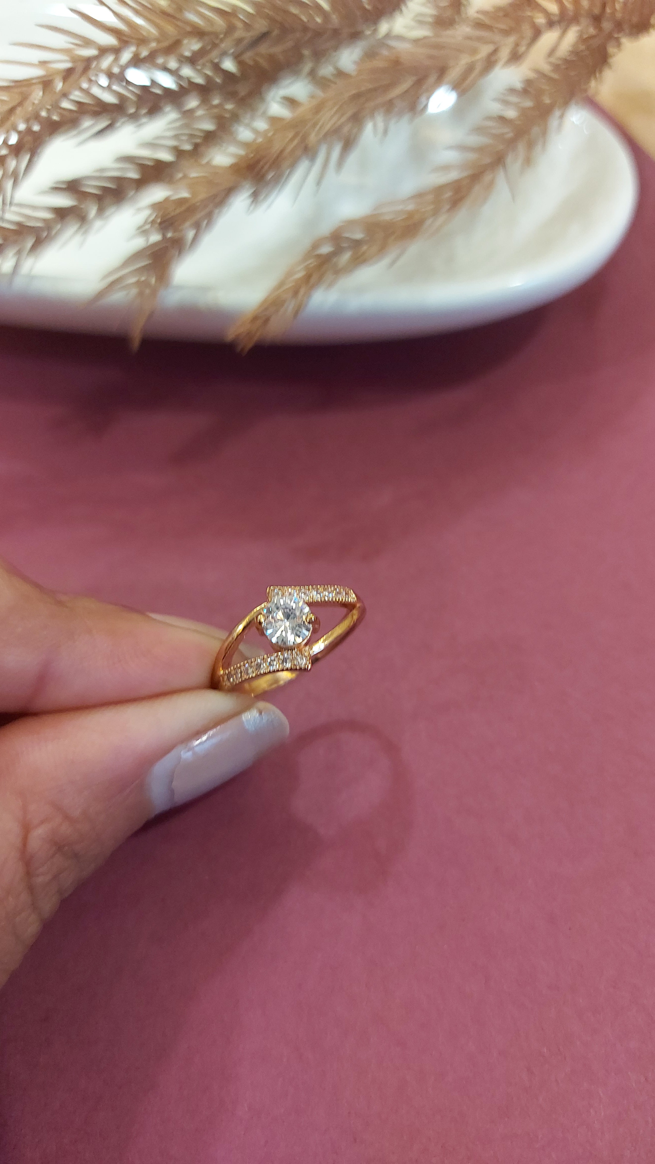 AMERICAN DIAMOND SOLITAIRE RING