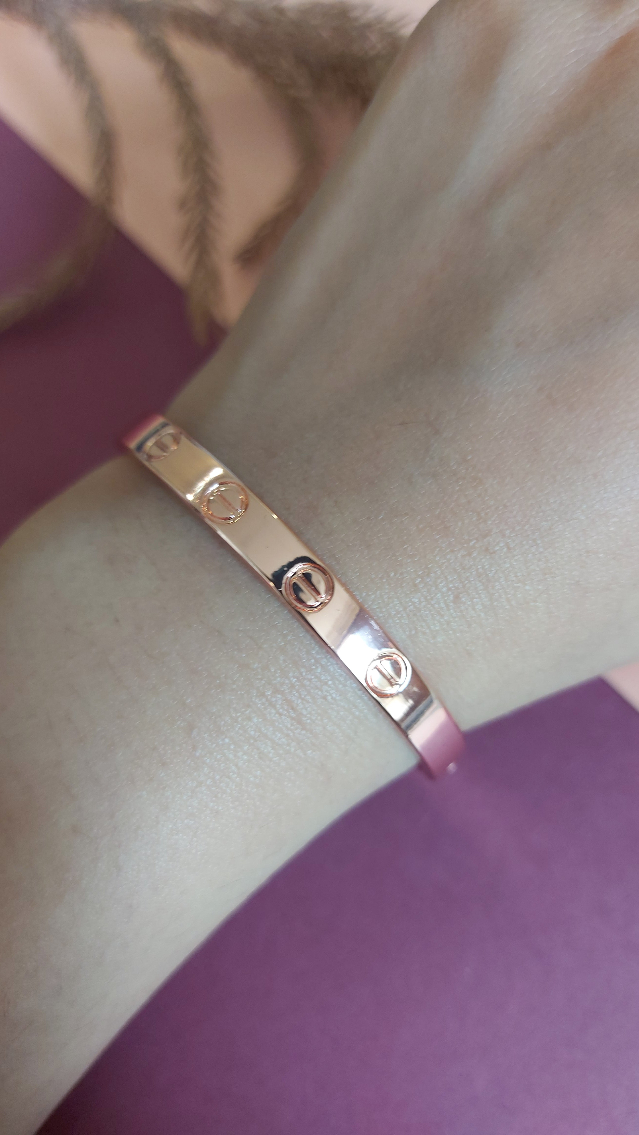 ANTI TARNISH OPENABLE ROSE GOLD PLATED BRACELET