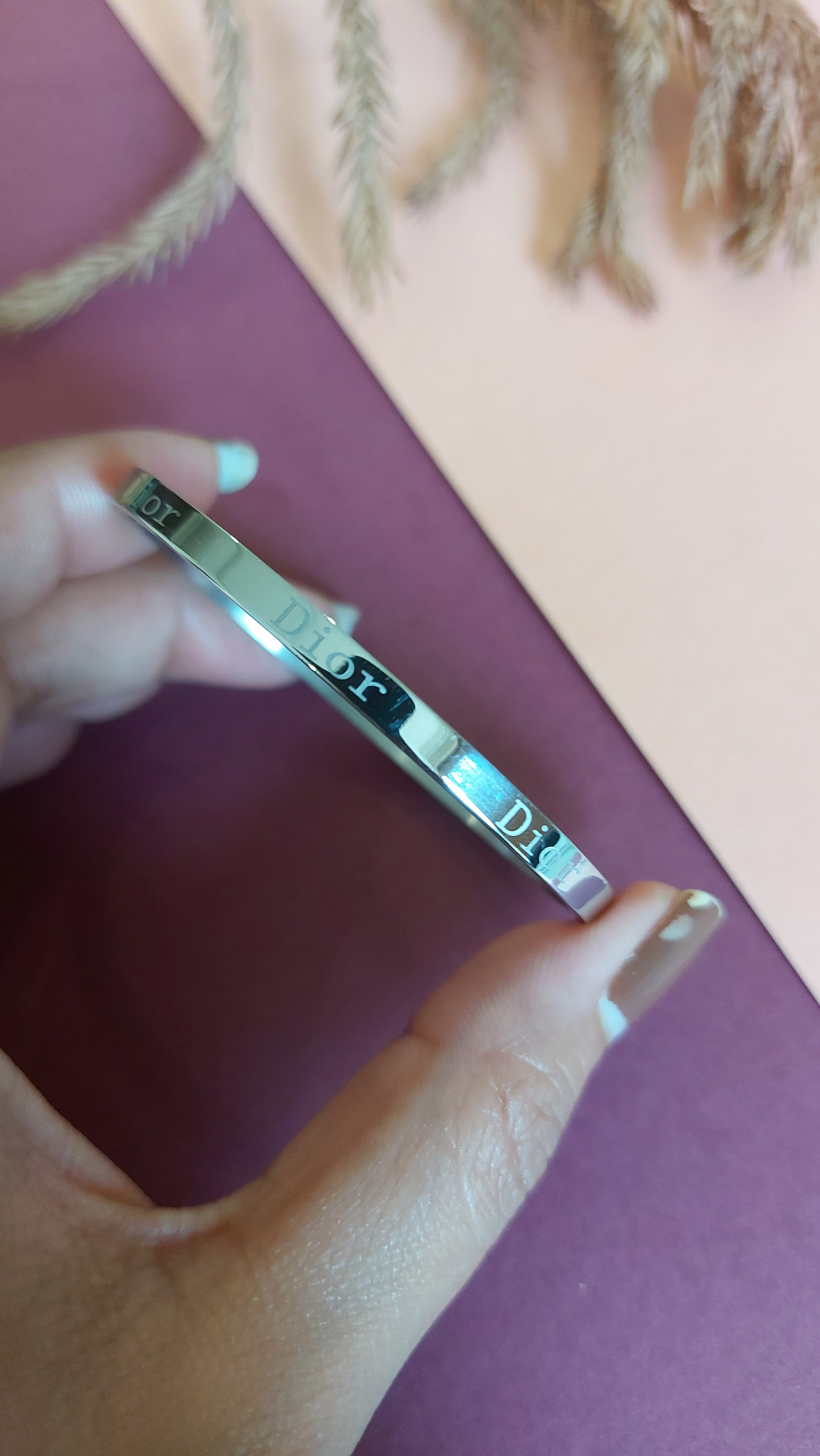 ANTI TARNISH OPENABLE SILVER PLATED BRACELET