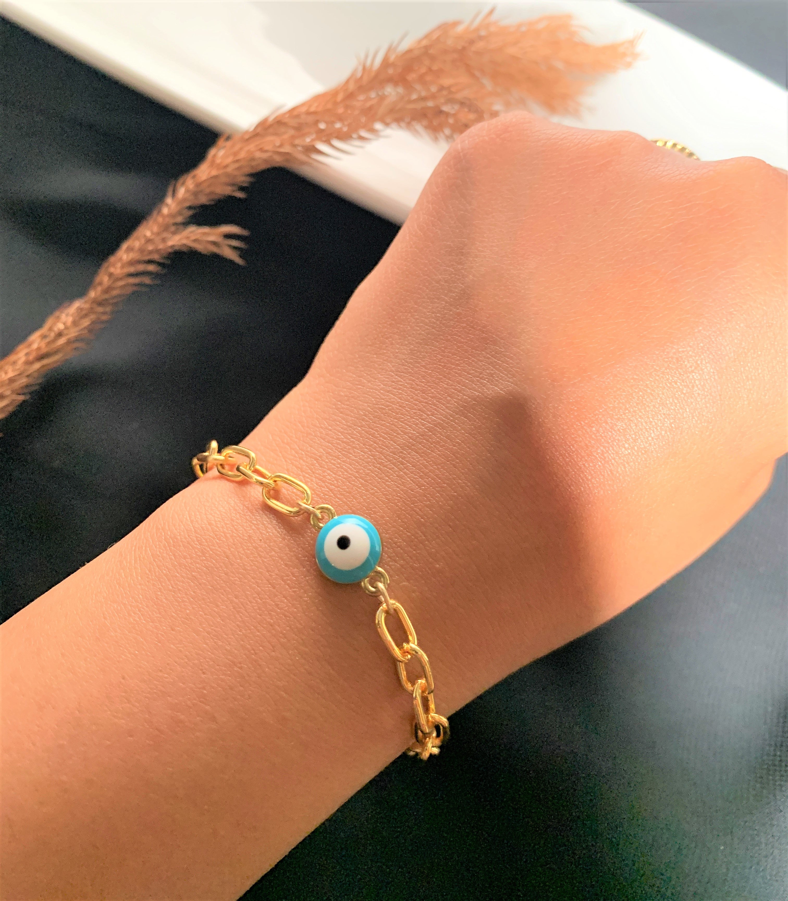 CHUNKY GOLD PLATED CHAIN BRACELET