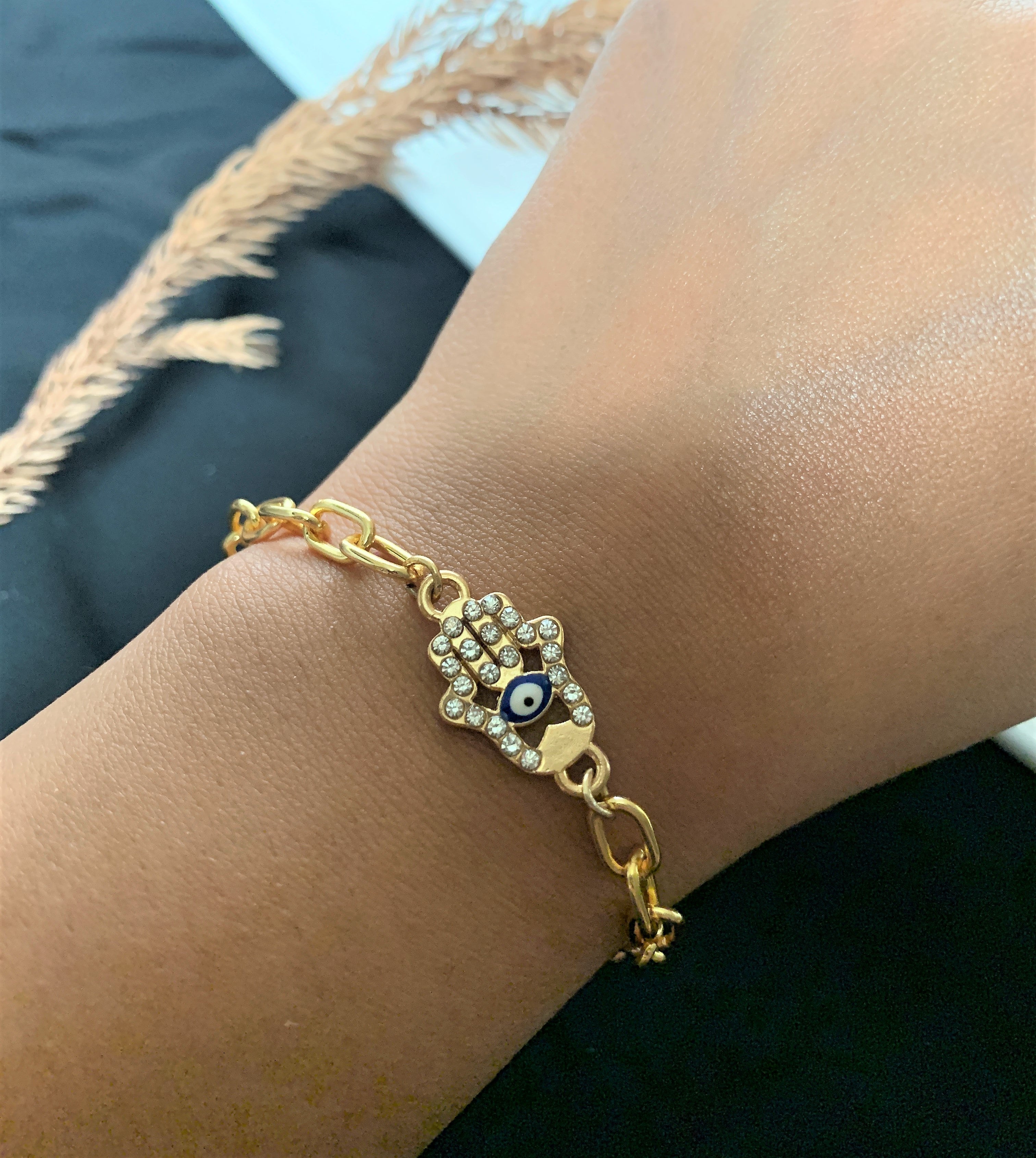 CHUNKY GOLD PLATED CHAIN BRACELET