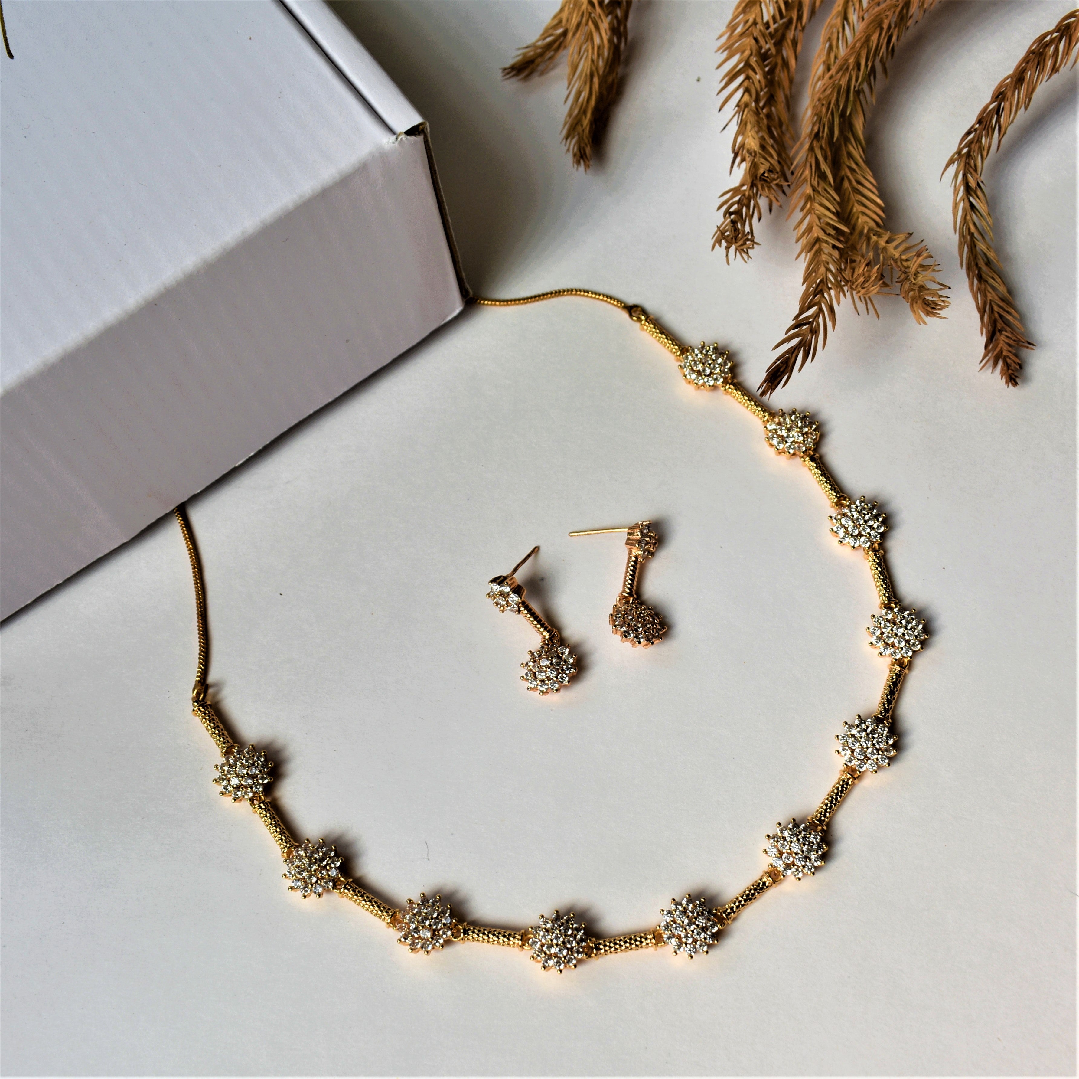 ALEKHYA AMERICAN DIAMOND NECKLACE