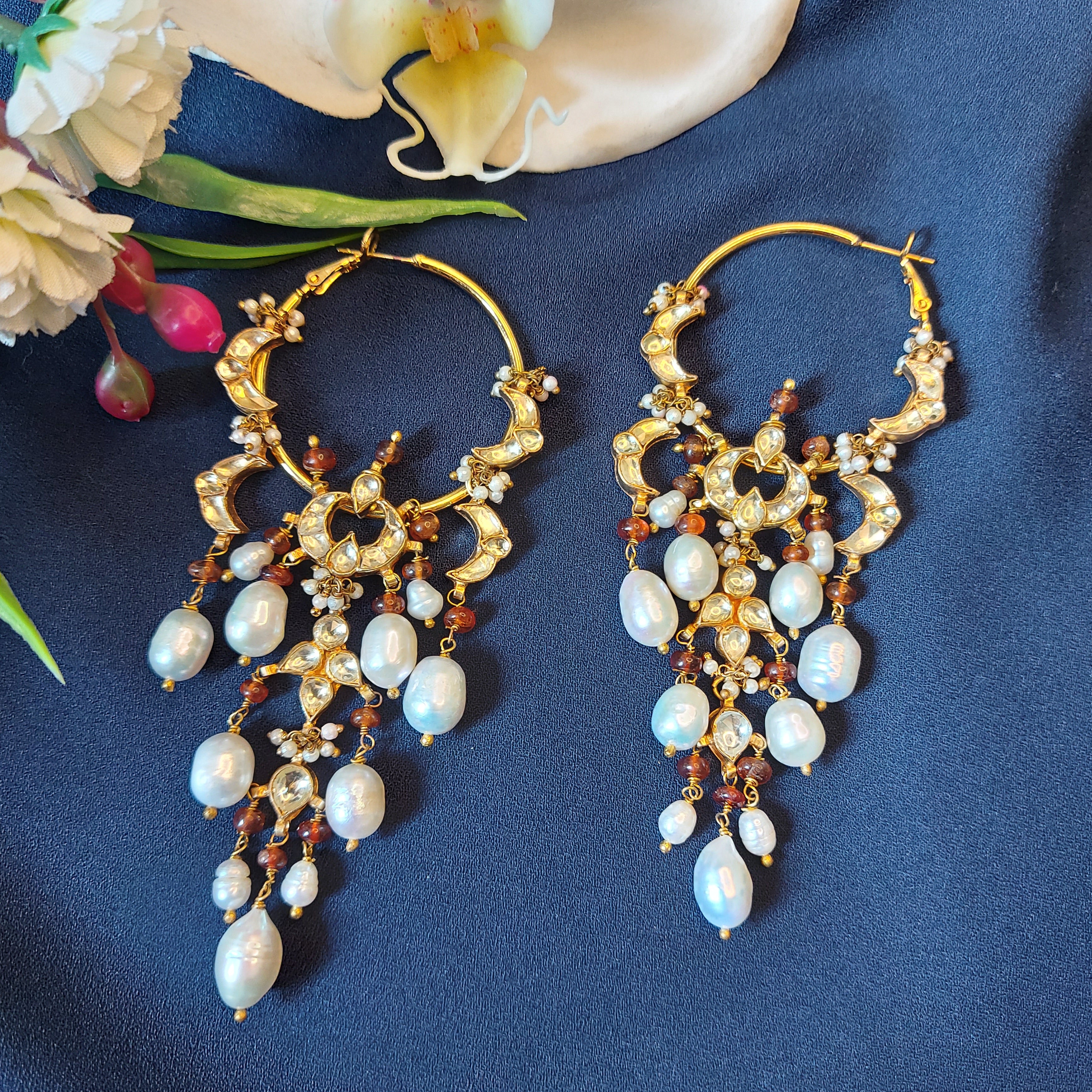 Apeksha Kundan Hoop Earring