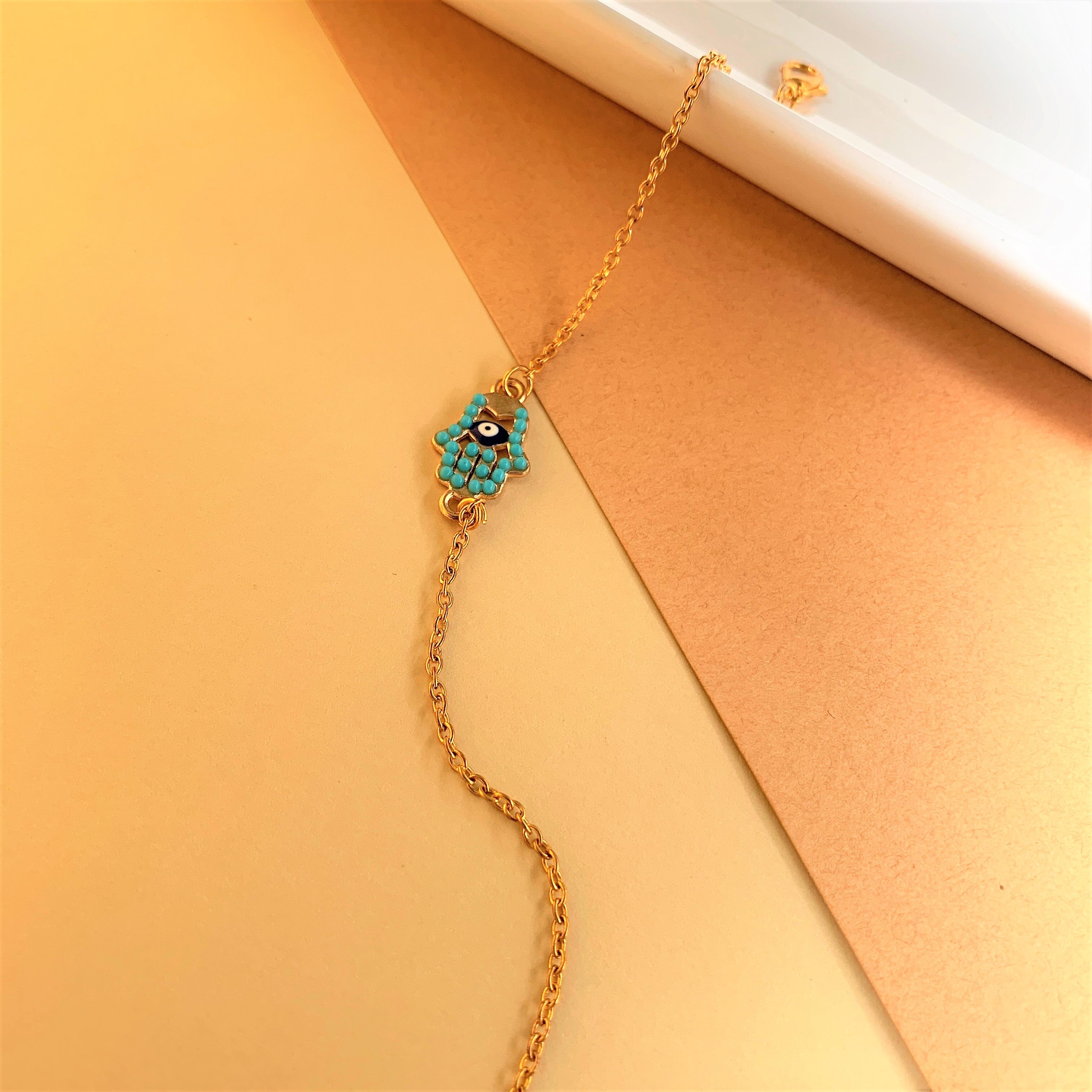 EVIL EYE HAMSA HAND BRACELET