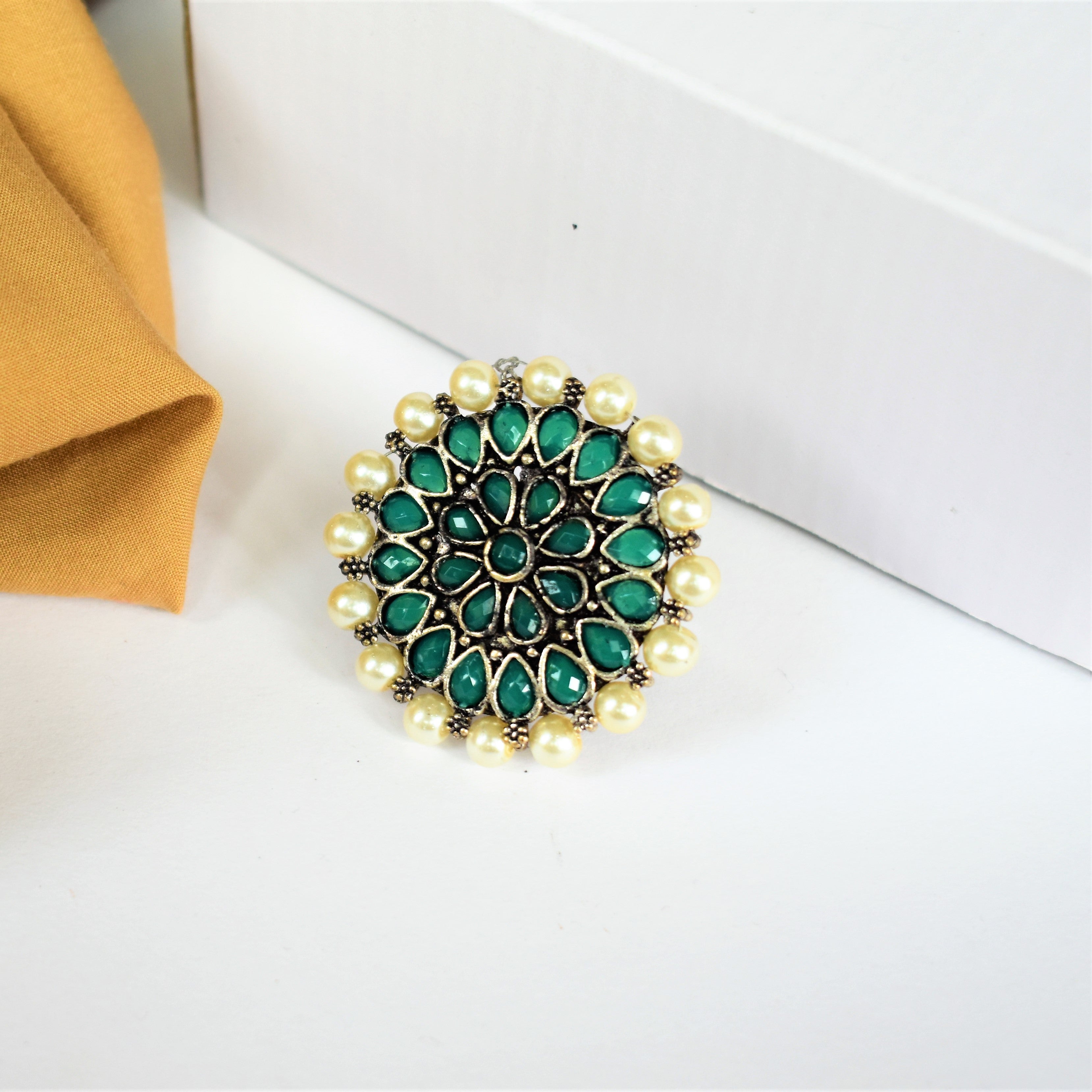 OXIDISED SILVER RING