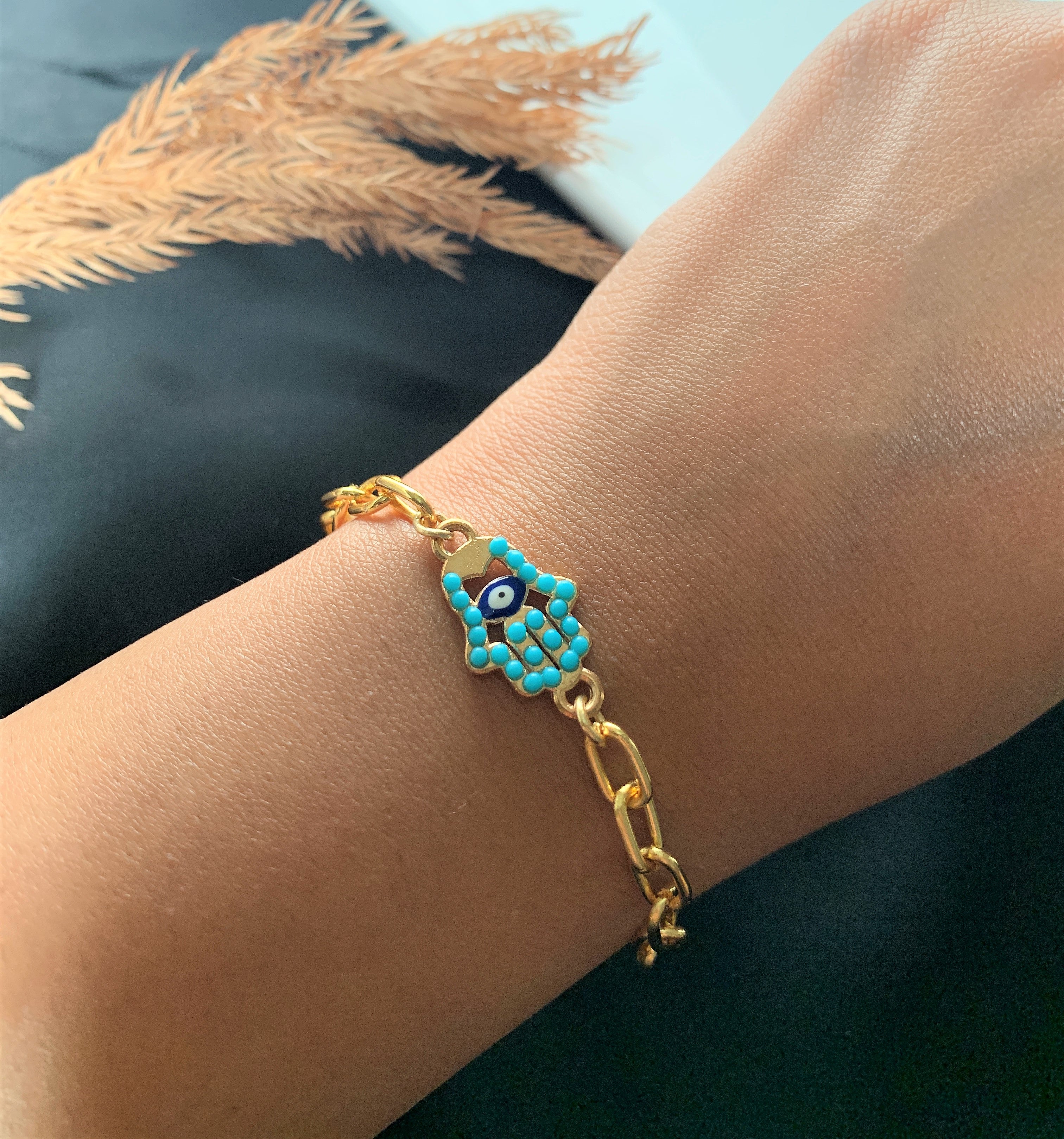 CHUNKY GOLD PLATED CHAIN BRACELET