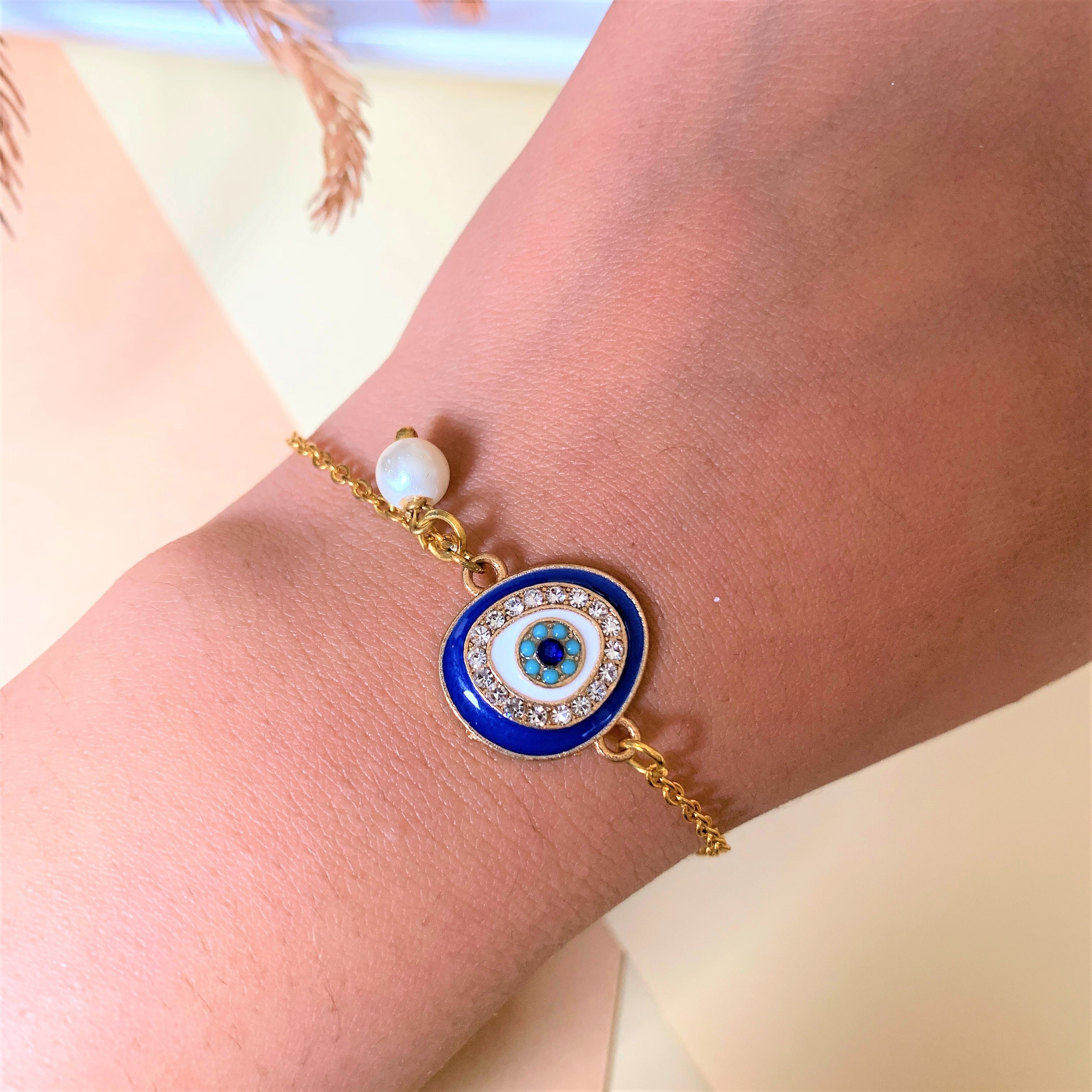 EVIL EYE HAND BRACELET