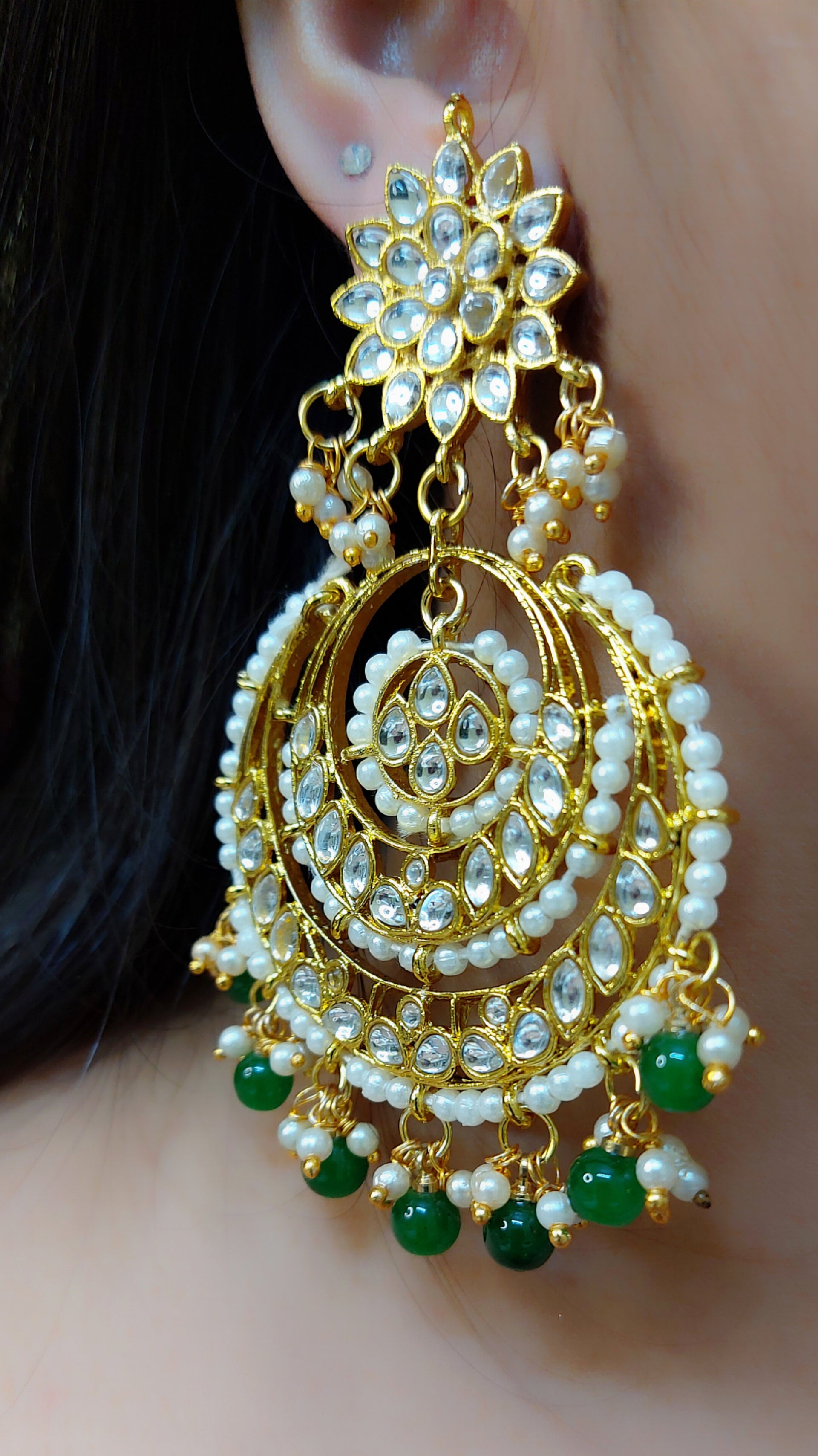 VEDIKA KUNDAN CHANDBALI EARRING