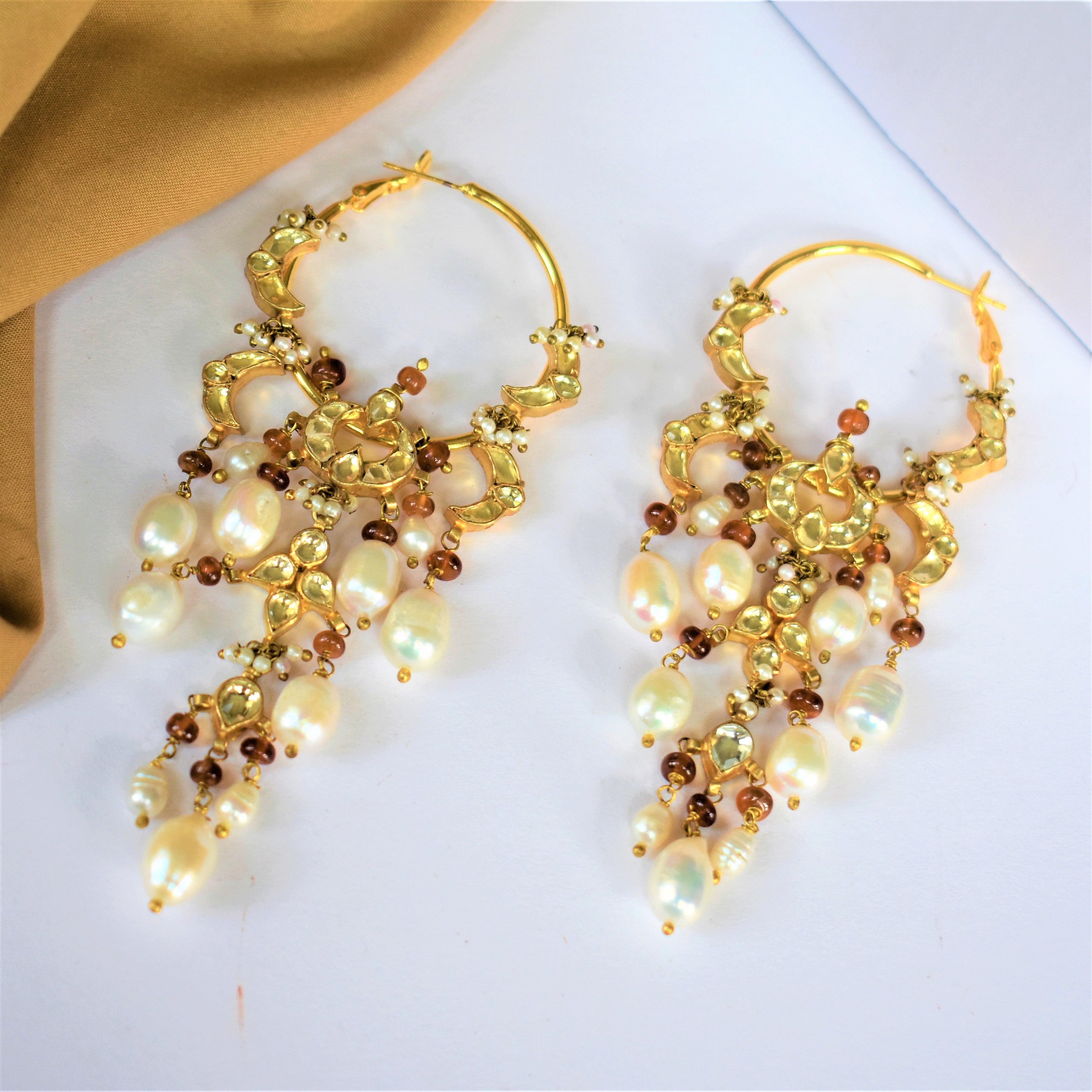 Apeksha Kundan Hoop Earring