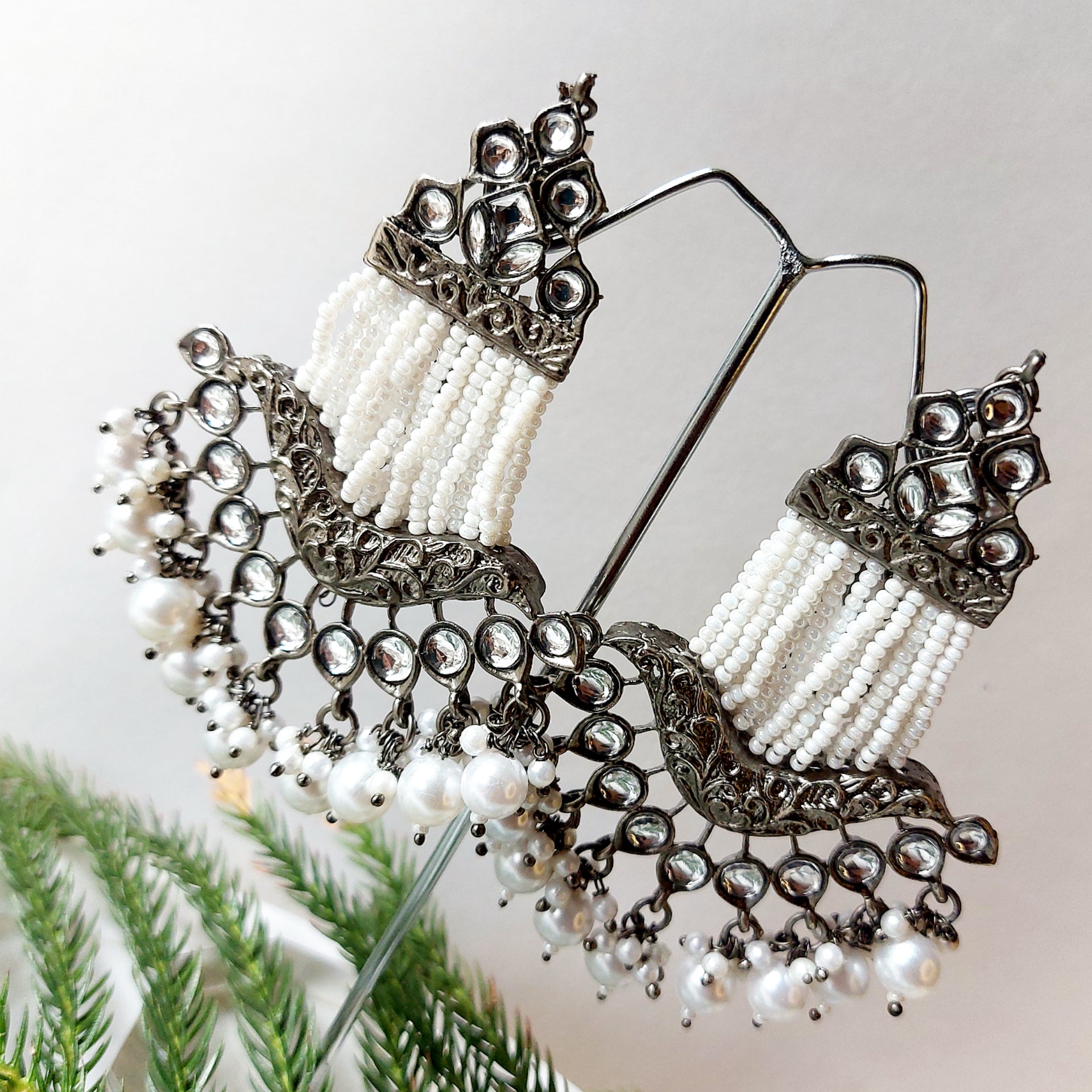 ARDHCHANDRIKA CHANDELIER EARRINGS