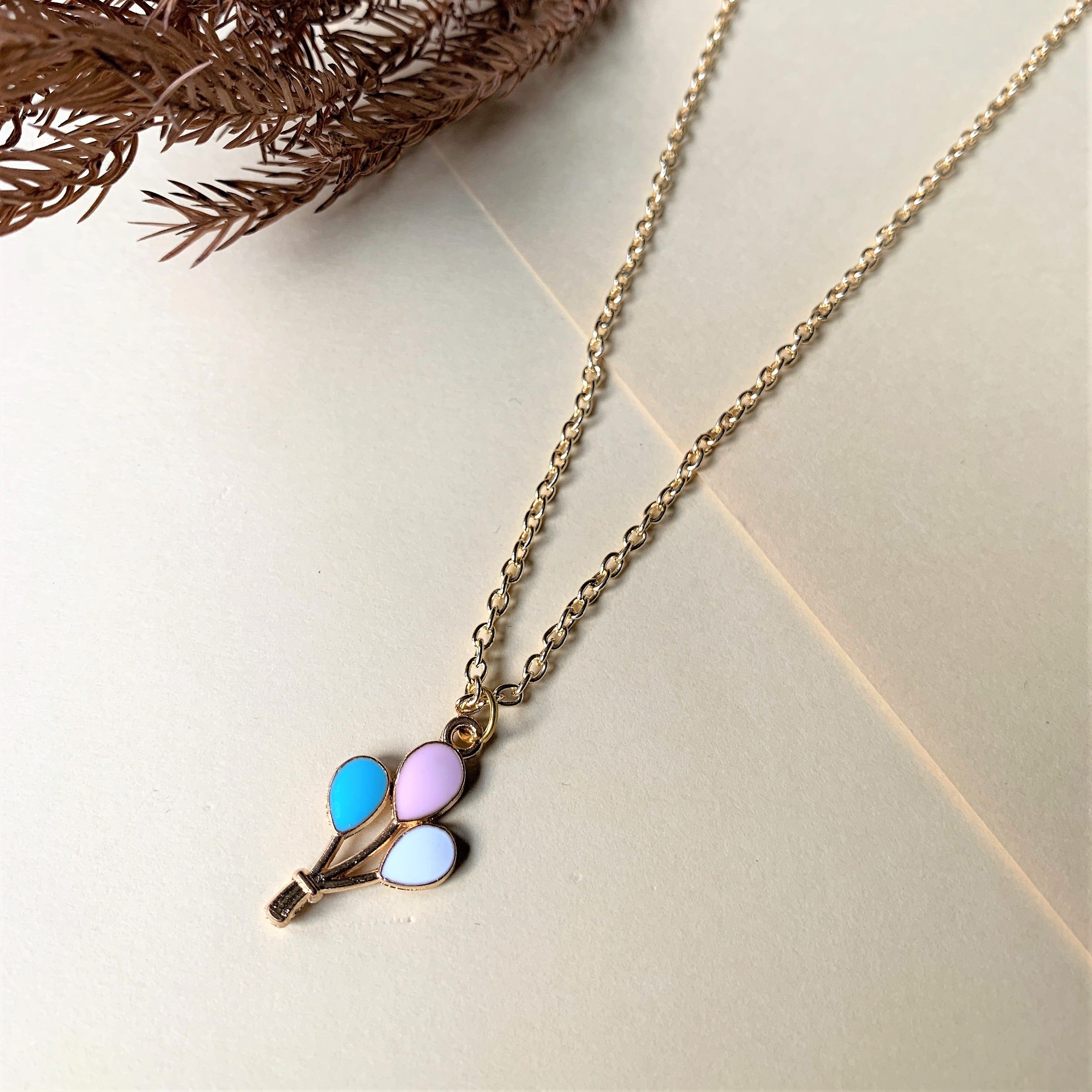 Gold Plated Balloon Charm Pendant