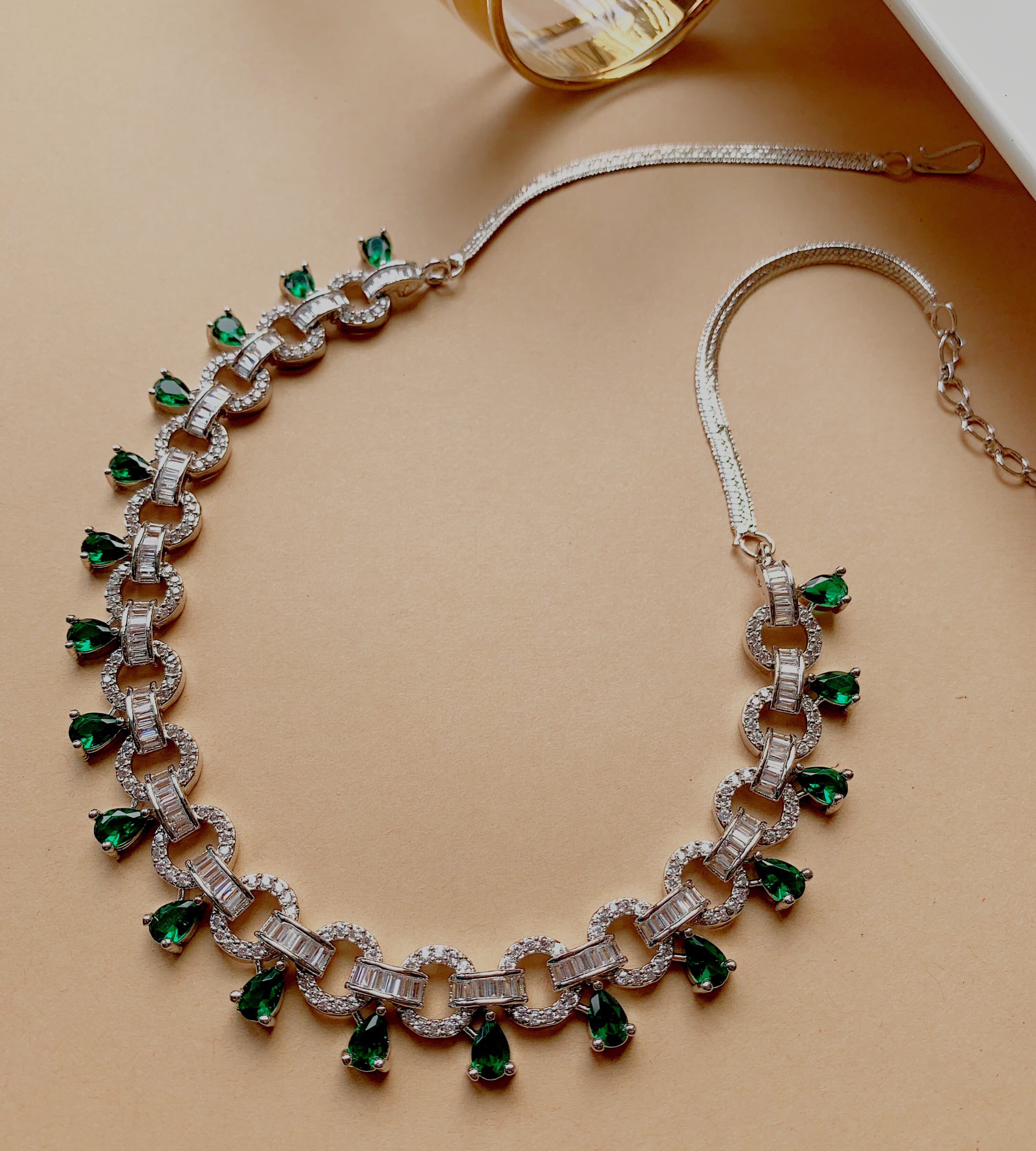 OLIVIA AMERICAN DIAMOND NECKLACE SET