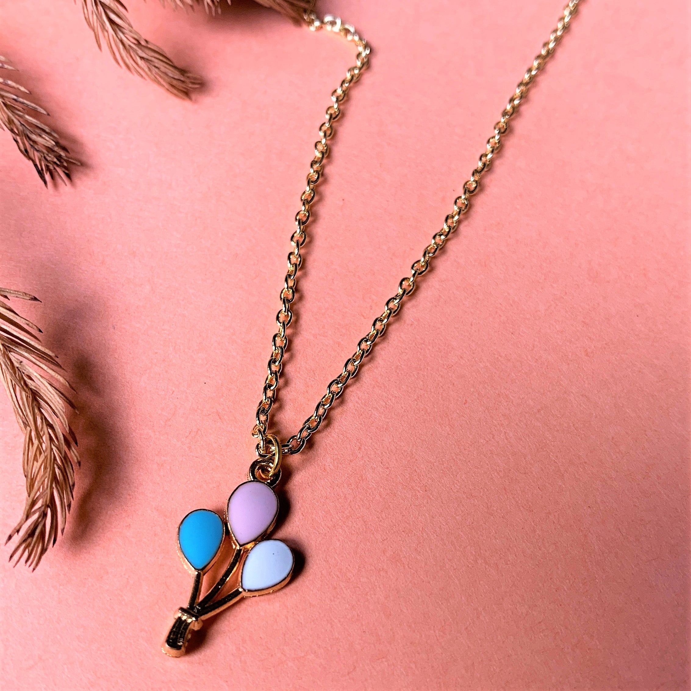 Gold Plated Balloon Charm Pendant