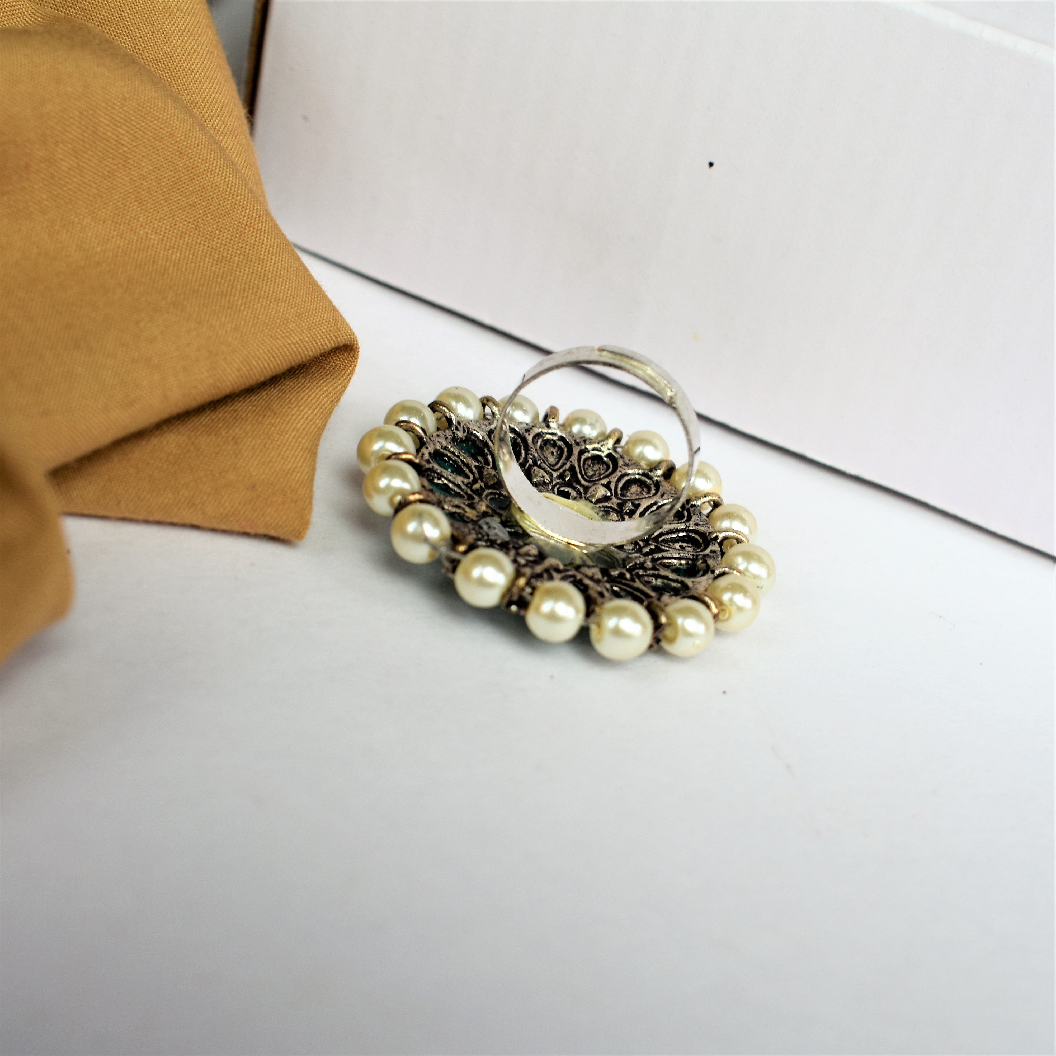 OXIDISED SILVER RING