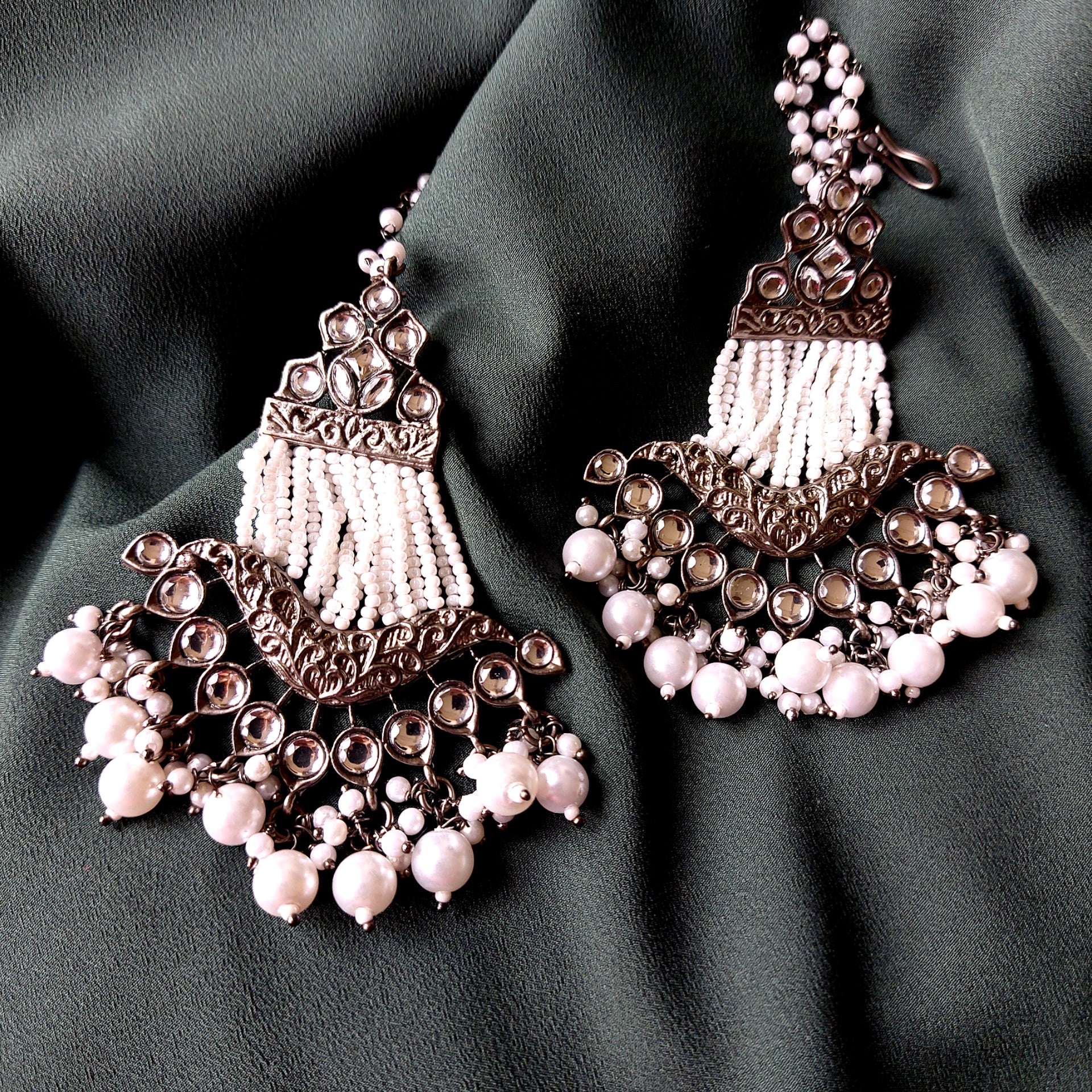 ARDHCHANDRIKA CHANDELIER EARRINGS