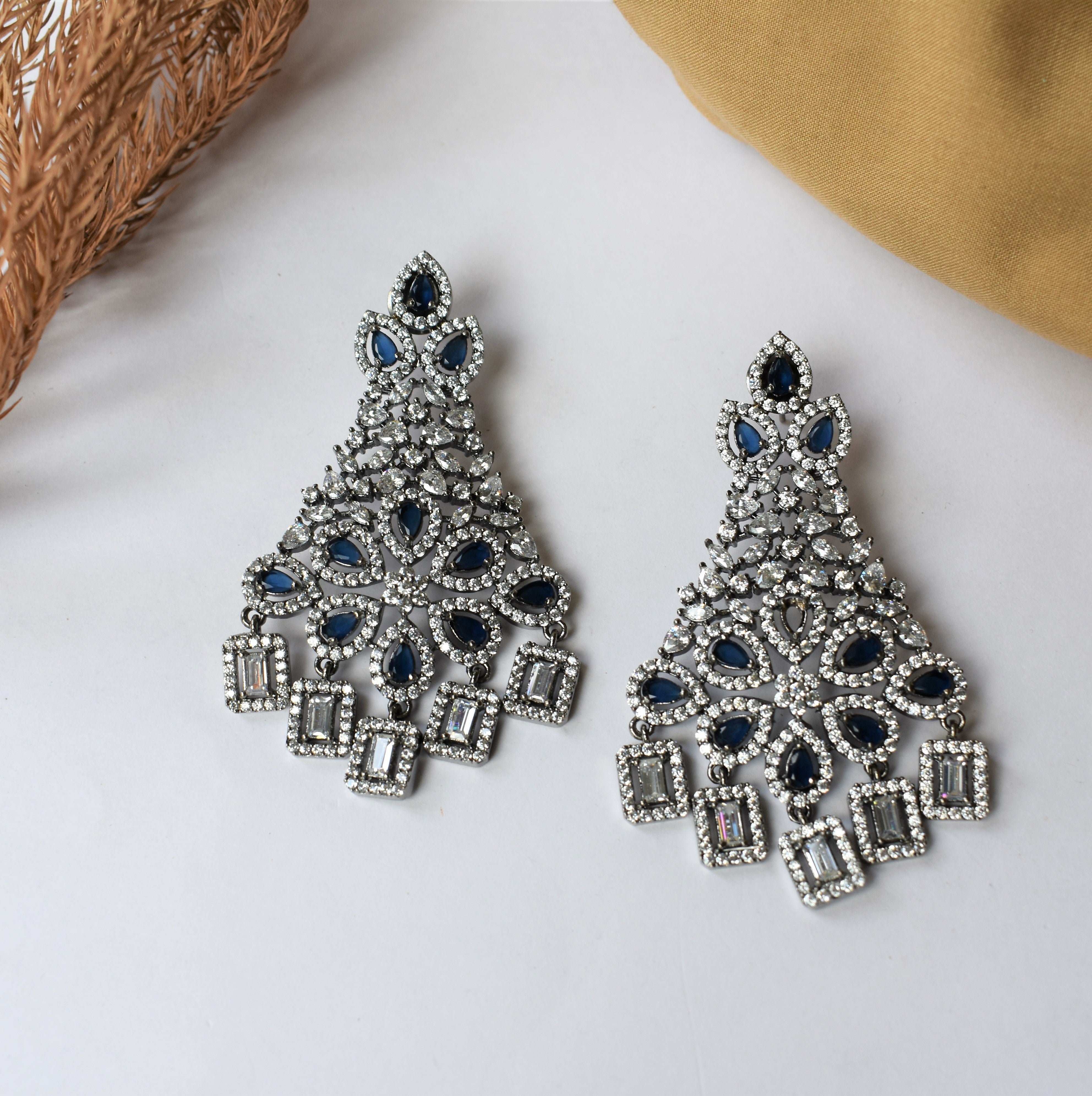 AMERICAN DIAMOND DANGLER EARRINGS
