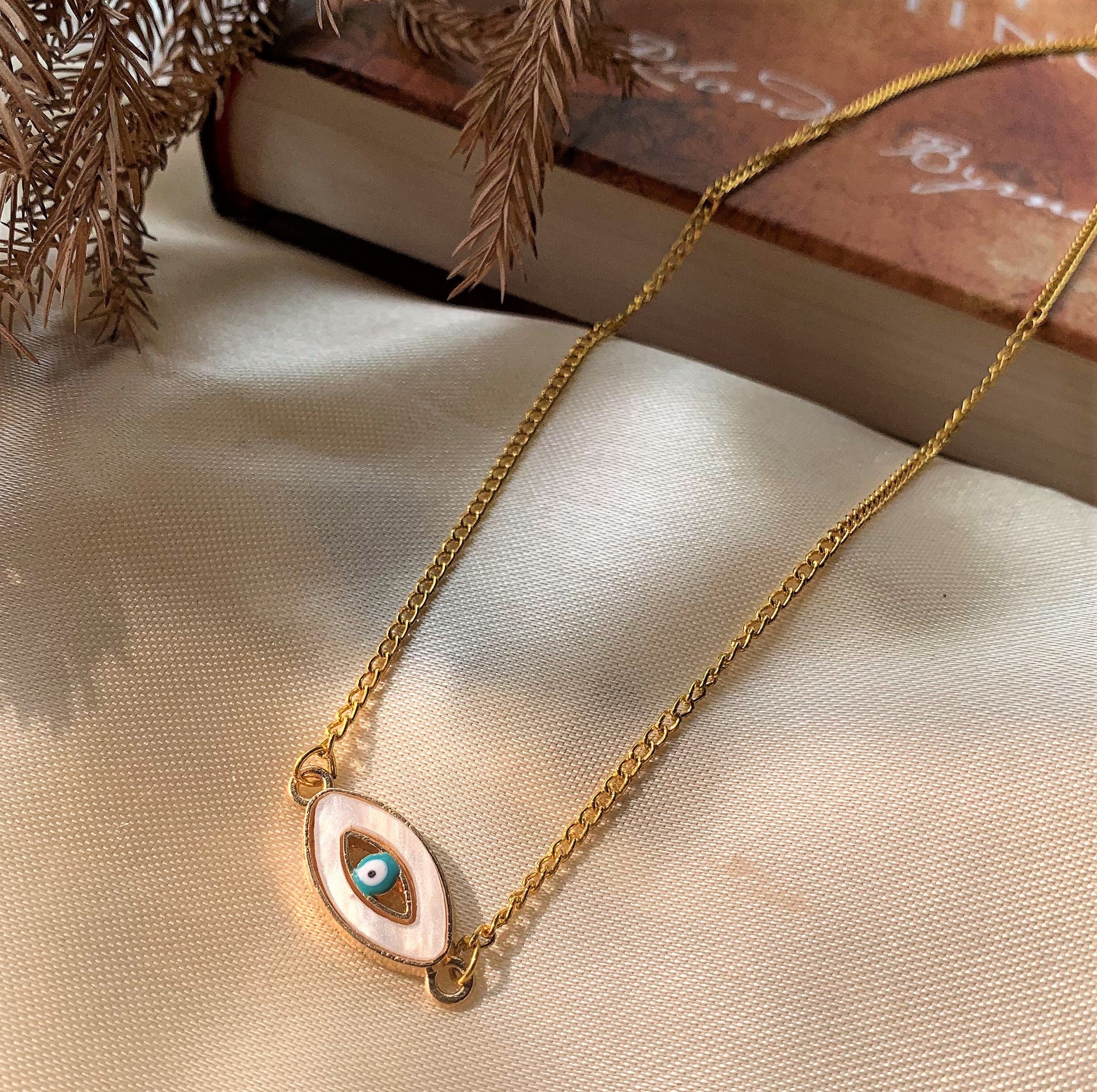 Evil Eye Pendant with Mother of Pearl