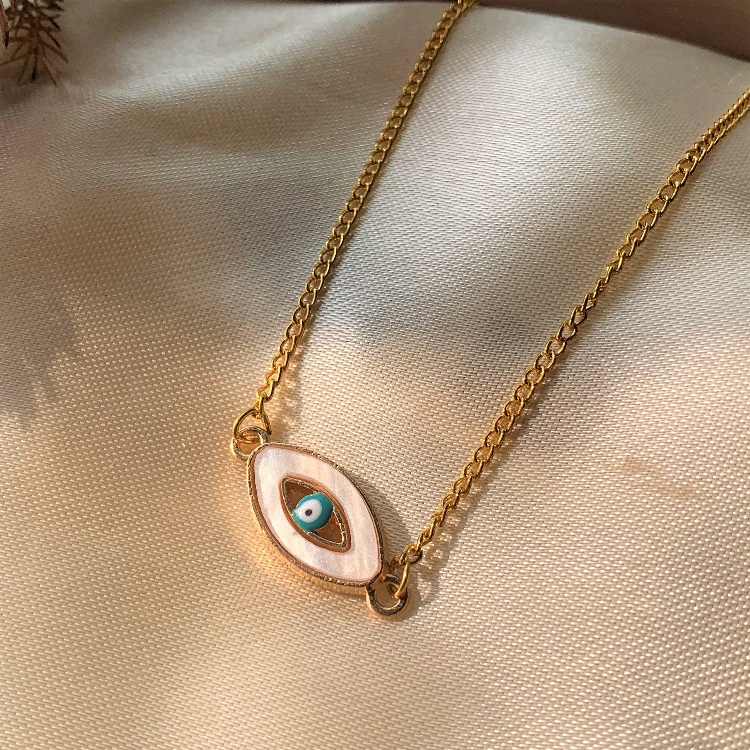 Evil Eye Pendant with Mother of Pearl