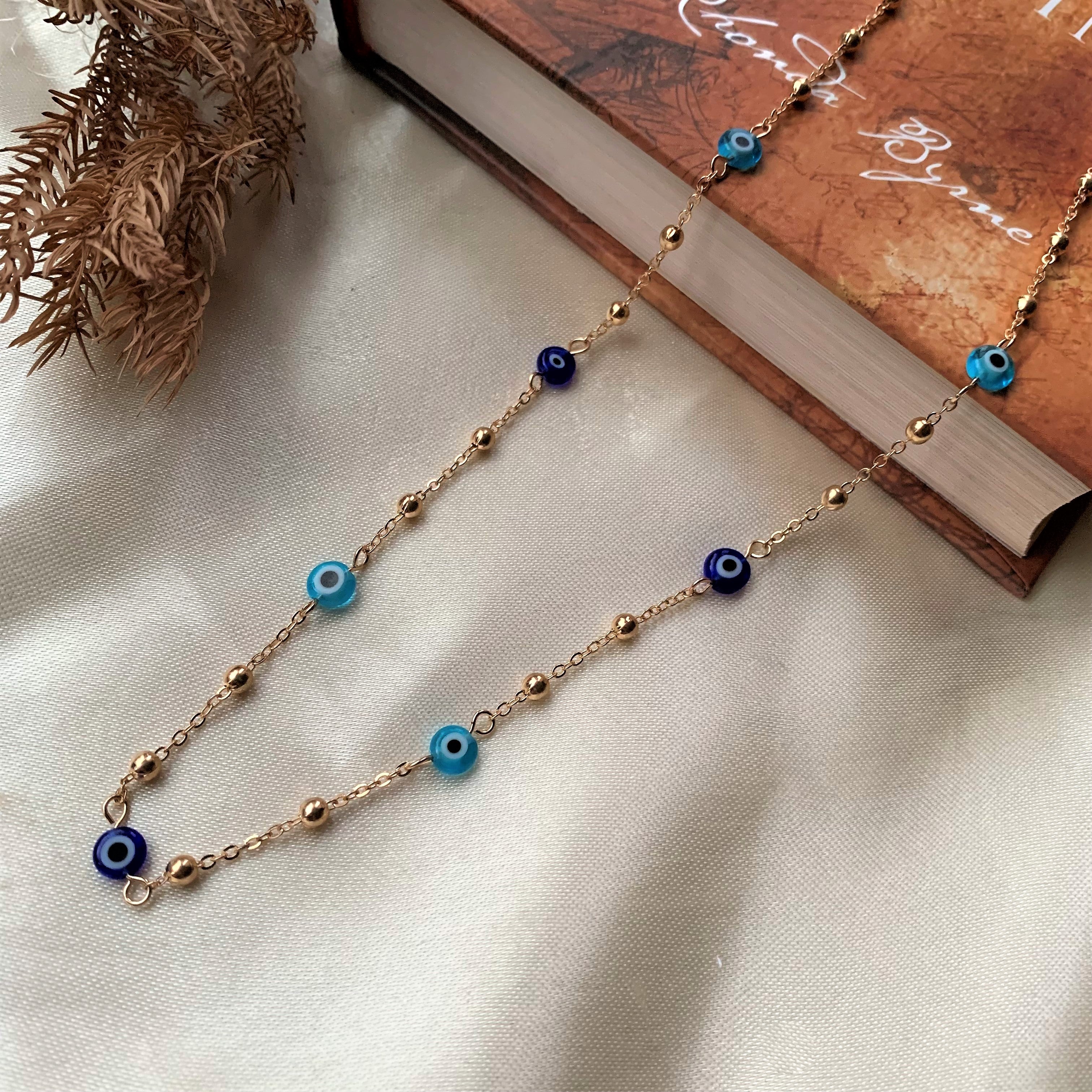 Gold Plated  Evil Eye Chain