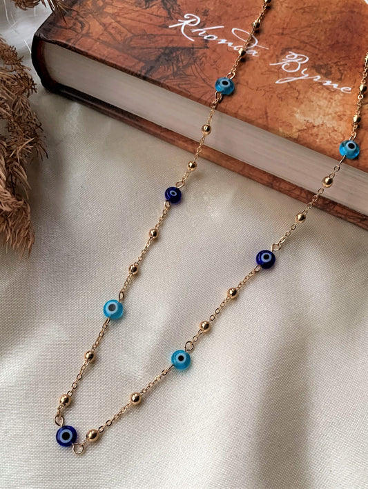 Gold Plated  Evil Eye Chain