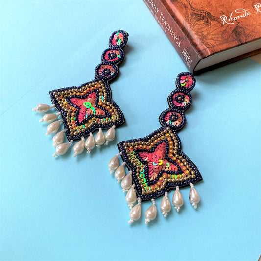 MULTI COLORED BEADS EARRING